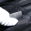 GUCCI GG Canvas Bamboo Shoulder Bag 2way Black Silver 001 4095 Auth ep11948-12
