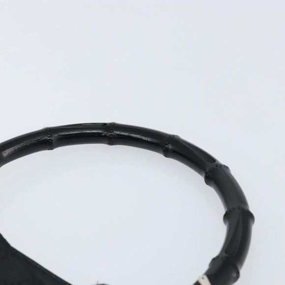 GUCCI GG Canvas Bamboo Shoulder Bag 2way Black Silver 001 4095 Auth ep11948