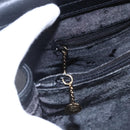 GUCCI Bamboo Hand Bag Leather Black Gold Auth ep11949-17