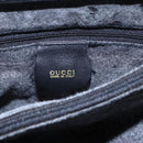 GUCCI Bamboo Hand Bag Leather Black Gold Auth ep11949-18