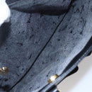 GUCCI Bamboo Hand Bag Leather Black Gold Auth ep11949-23