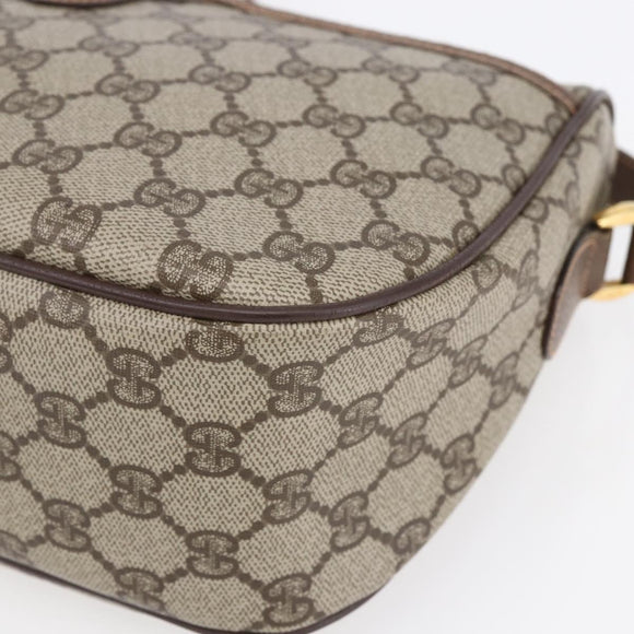 GUCCI GG Supreme Web Sherry Line Bag PVC Beige Gold 89 02 077 Auth ep11951