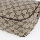 GUCCI GG Supreme Web Sherry Line Bag PVC Beige Gold 89 02 077 Auth ep11951-15
