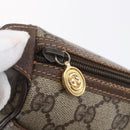 GUCCI GG Supreme Web Sherry Line Bag PVC Beige Gold 89 02 077 Auth ep11951-18