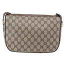 GUCCI GG Supreme Web Sherry Line Bag PVC Beige Gold 89 02 077 Auth ep11951-2