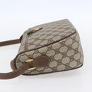GUCCI GG Supreme Web Sherry Line Bag PVC Beige Gold 89 02 077 Auth ep11951-3