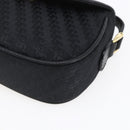 GUCCI Shoulder Bag Canvas Black Gold Auth ep11952-9