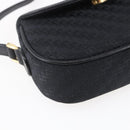 GUCCI Shoulder Bag Canvas Black Gold Auth ep11952-14