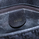 GUCCI Shoulder Bag Canvas Black Gold Auth ep11952-17
