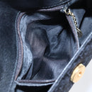 GUCCI Shoulder Bag Canvas Black Gold Auth ep11952-11