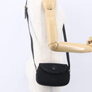 GUCCI Shoulder Bag Canvas Black Gold Auth ep11952-21