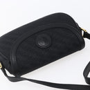 GUCCI Shoulder Bag Canvas Black Gold Auth ep11952-6
