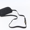 GUCCI Shoulder Bag Canvas Black Gold Auth ep11952-7