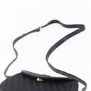 GUCCI Shoulder Bag Canvas Black Gold Auth ep11952-8