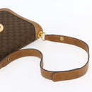 GUCCI GG Canvas Shoulder Bag Brown Gold Auth ep11953-7