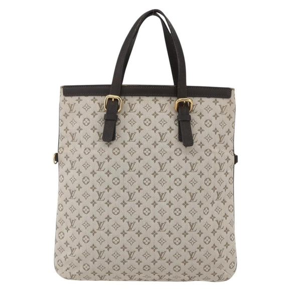 LOUIS VUITTON Monogram Mini Françoise Tote Bag 2way Khaki M92209 LV Auth ep11954
