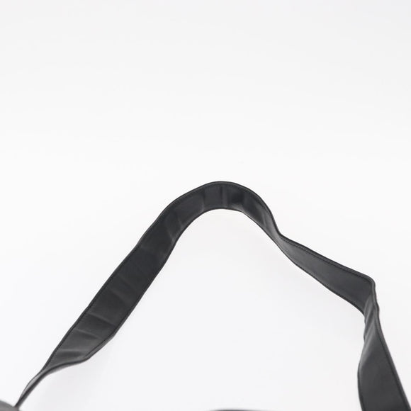 GUCCI Bamboo Shoulder Bag Leather 2way Black 001 1638 2404 Auth ep11956