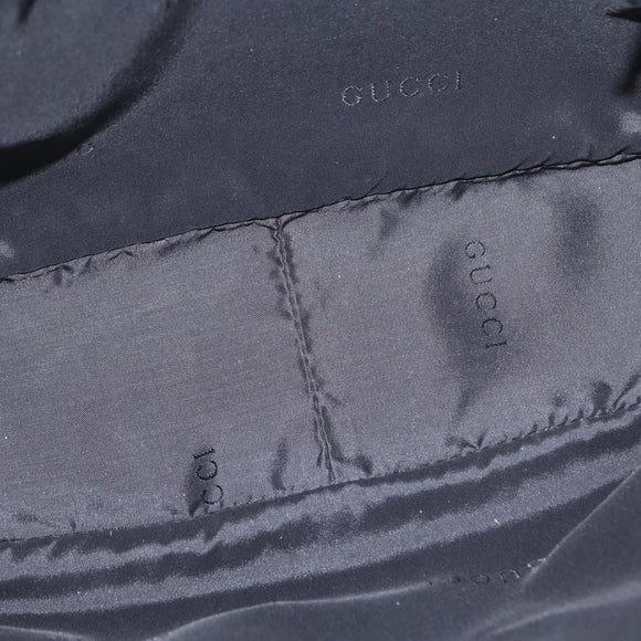 GUCCI Bamboo Shoulder Bag Leather 2way Black 001 1638 2404 Auth ep11956