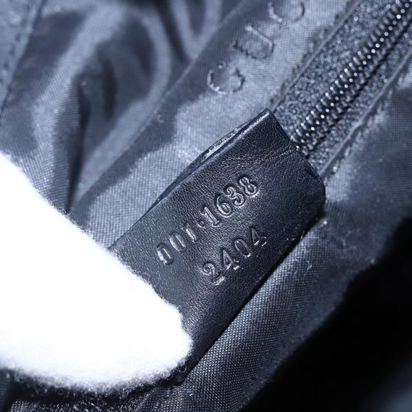 GUCCI Bamboo Shoulder Bag Leather 2way Black 001 1638 2404 Auth ep11956