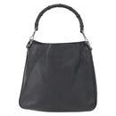 GUCCI Bamboo Shoulder Bag Leather 2way Black 001 1638 2404 Auth ep11956-2