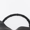 GUCCI Bamboo Shoulder Bag Leather 2way Black 001 1638 2404 Auth ep11956-14