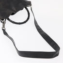 GUCCI Bamboo Shoulder Bag Leather 2way Black 001 1638 2404 Auth ep11956-8