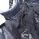 GUCCI GG Canvas Bamboo Shoulder Bag 2way Black Silver 001 4095 Auth ep11959-19