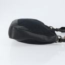 GUCCI GG Canvas Bamboo Shoulder Bag 2way Black Silver 001 4095 Auth ep11959-3