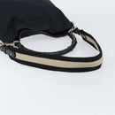GUCCI GG Canvas Bamboo Shoulder Bag 2way Black Silver 001 4095 Auth ep11959-9