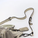 PRADA Hand Bag Leather 2way Gray Gold Auth ep11960-10