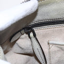 PRADA Hand Bag Leather 2way Gray Gold Auth ep11960-20