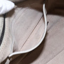 PRADA Hand Bag Leather 2way Gray Gold Auth ep11960-24