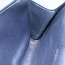 Christian Dior Trotter Canvas Shoulder Bag Navy Gold Auth ep11961-17