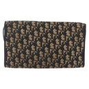 Christian Dior Trotter Canvas Shoulder Bag Navy Gold Auth ep11961-3