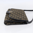 Christian Dior Trotter Canvas Shoulder Bag Navy Gold Auth ep11961-5