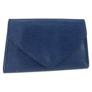 LOUIS VUITTON Epi Art Deco Clutch Bag Blue M52635 LV Auth ep11964-1