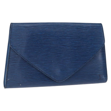 LOUIS VUITTON Epi Art Deco Clutch Bag Blue M52635 LV Auth ep11964