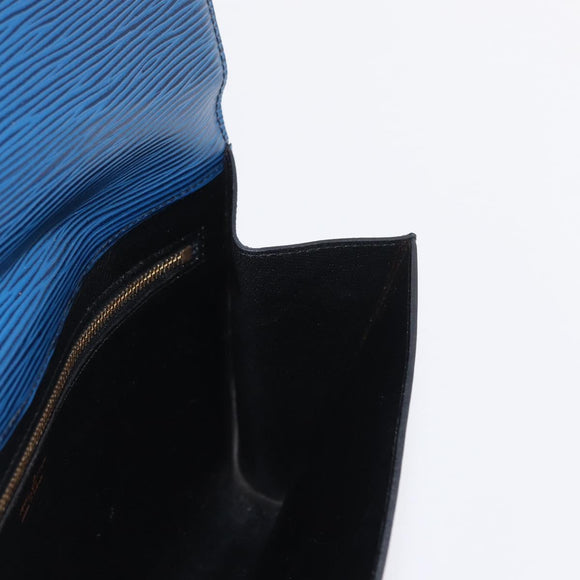 LOUIS VUITTON Epi Art Deco Clutch Bag Blue M52635 LV Auth ep11964