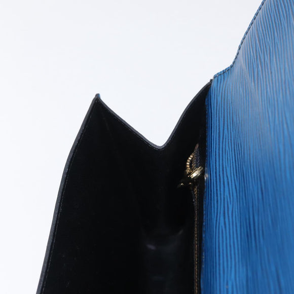 LOUIS VUITTON Epi Art Deco Clutch Bag Blue M52635 LV Auth ep11964