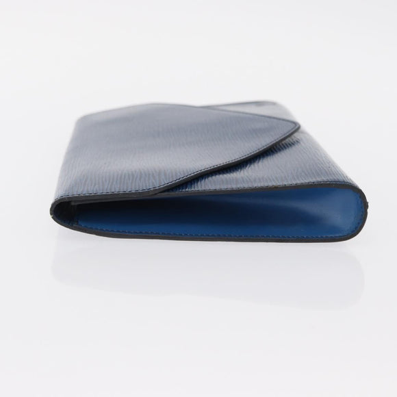 LOUIS VUITTON Epi Art Deco Clutch Bag Blue M52635 LV Auth ep11964