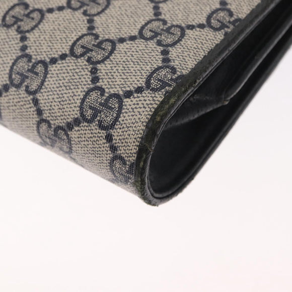 GUCCI GG Supreme Sherry Line Clutch Bag 2Way Bag Navy 904 02 050 Auth ep11965