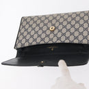 GUCCI GG Supreme Sherry Line Clutch Bag 2Way Bag Navy 904 02 050 Auth ep11965-13
