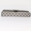 GUCCI GG Supreme Sherry Line Clutch Bag 2Way Bag Navy 904 02 050 Auth ep11965-7