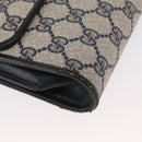 GUCCI GG Supreme Sherry Line Clutch Bag 2Way Bag Navy 904 02 050 Auth ep11965-8