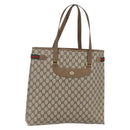 GUCCI GG Supreme Web Sherry Line Tote Bag PVC Beige Gold 39 02 091 Auth ep11968-1