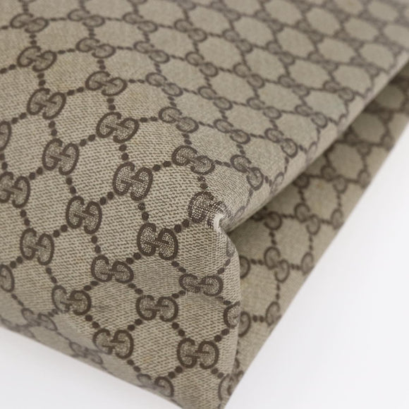 GUCCI GG Supreme Web Sherry Line Tote Bag PVC Beige Gold 39 02 091 Auth ep11968