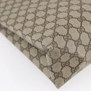 GUCCI GG Supreme Web Sherry Line Tote Bag PVC Beige Gold 39 02 091 Auth ep11968-16