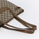 GUCCI GG Supreme Web Sherry Line Tote Bag PVC Beige Gold 39 02 091 Auth ep11968-7