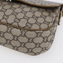 GUCCI GG Plus Supreme Shoulder Bag PVC Beige Gold Auth ep11969-9