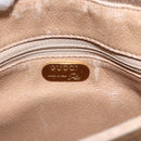 GUCCI GG Plus Supreme Shoulder Bag PVC Beige Gold Auth ep11969-10